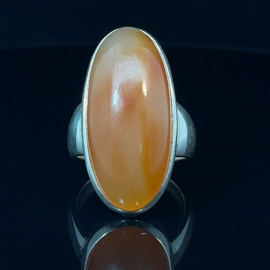 Carnelian Ring Silver 925 Size 18