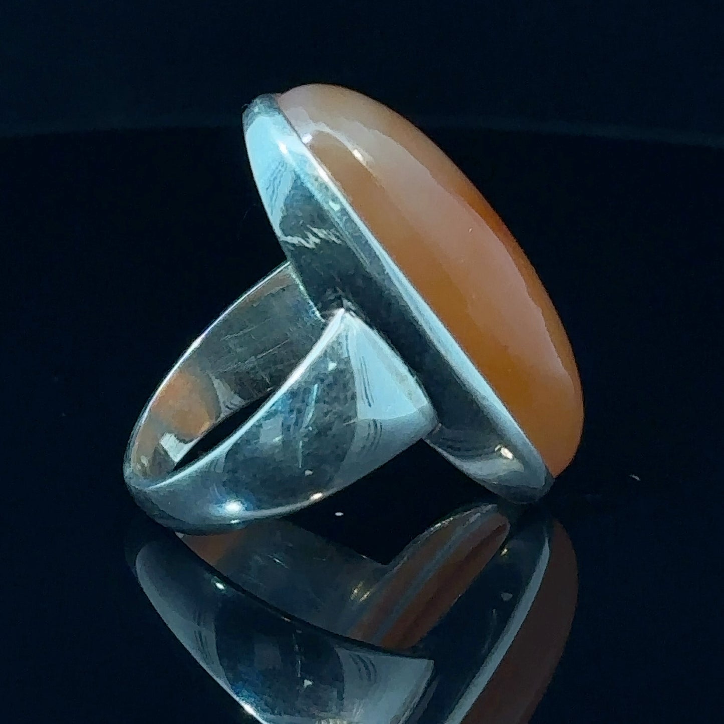 Carnelian Ring Silver 925 Size 18