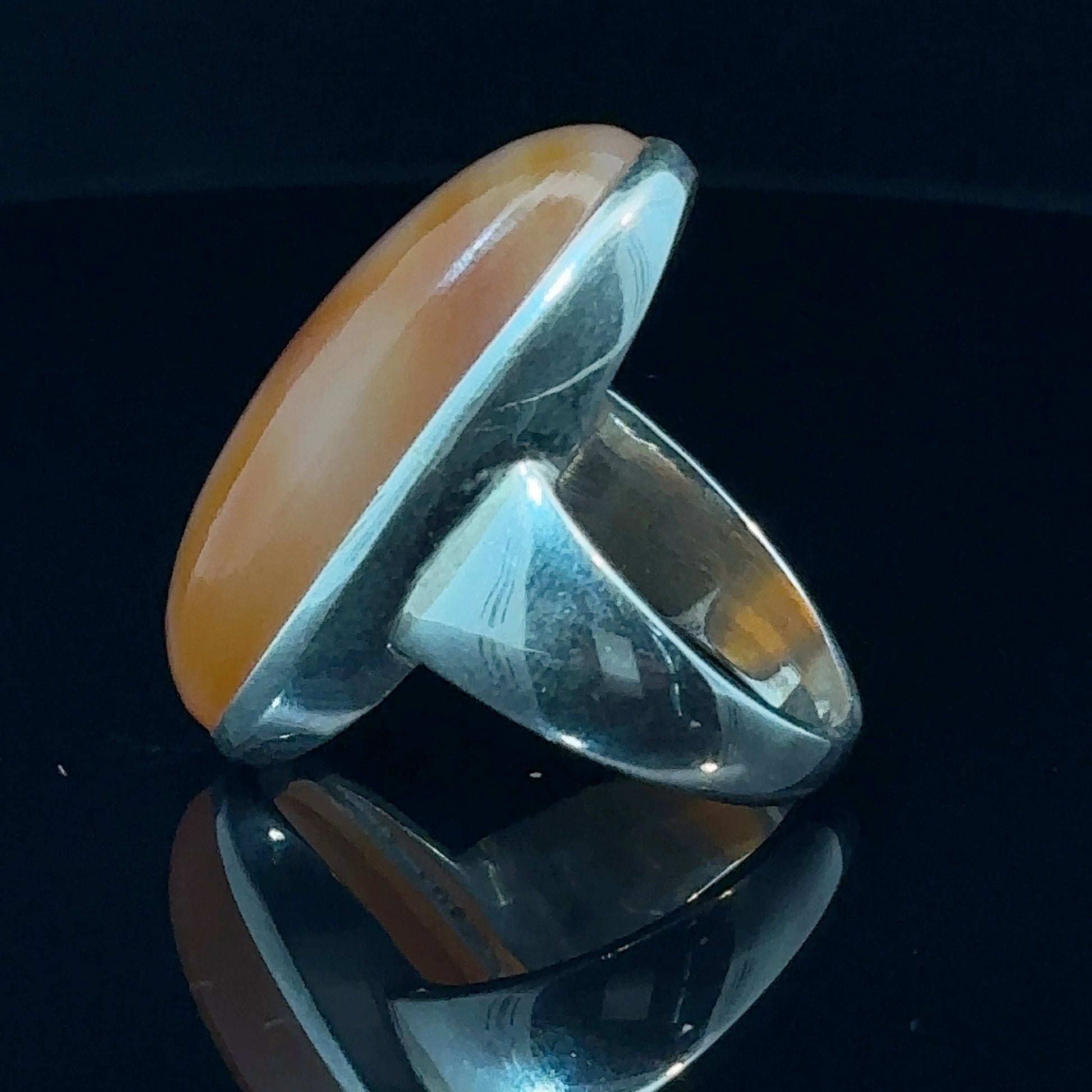 Carnelian Ring Silver 925 Size 18