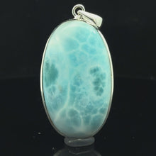 Загружайте и воспроизводите видео в средстве просмотра галереи Кулон Ларимар 17 гр, 5,5 см ; серебро 925
