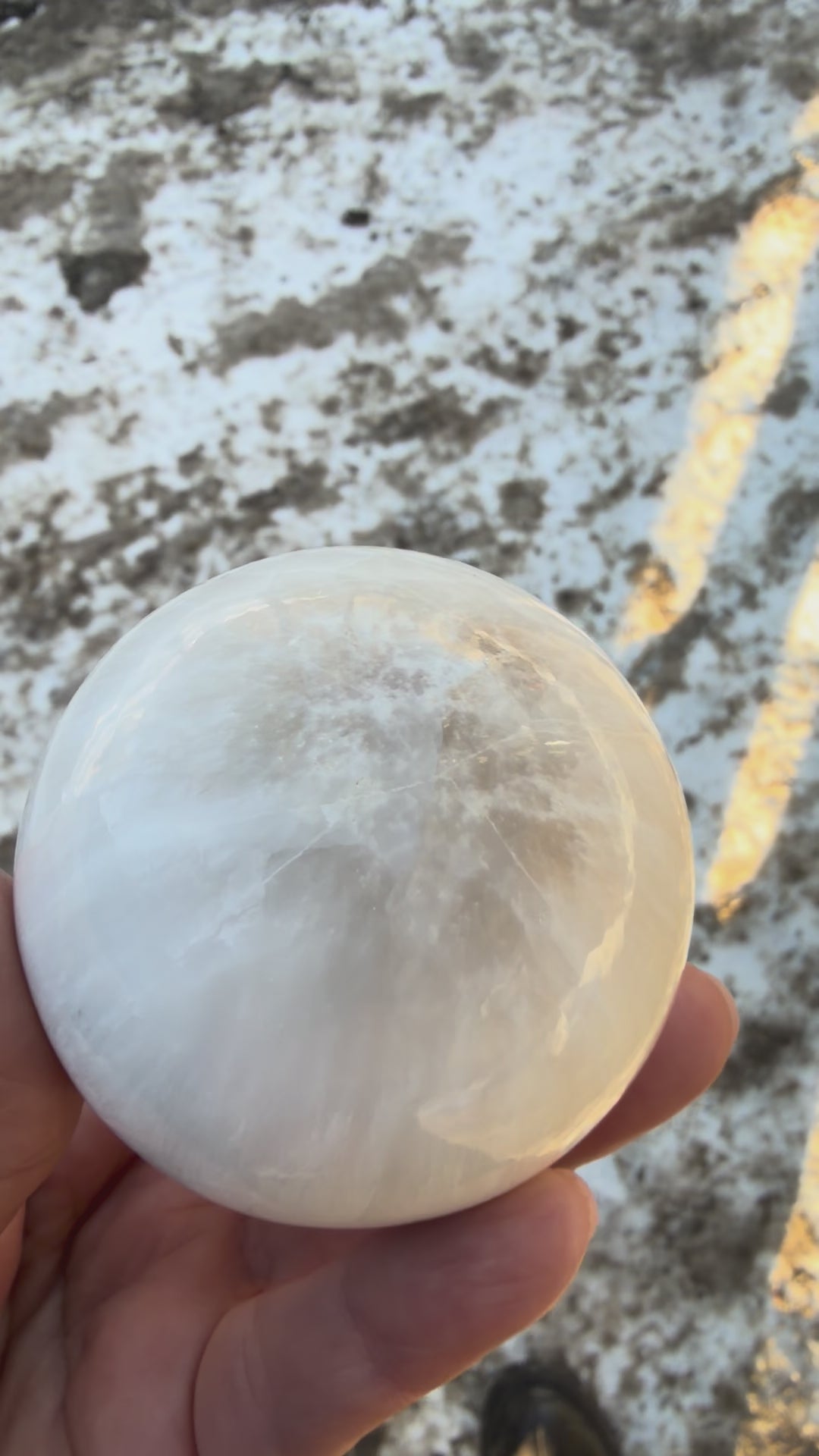 Scolecite Sphere 340 g 60 mm