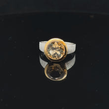 Загружайте и воспроизводите видео в средстве просмотра галереи Кольцо Цитрин 20 размер ; серебро 925
