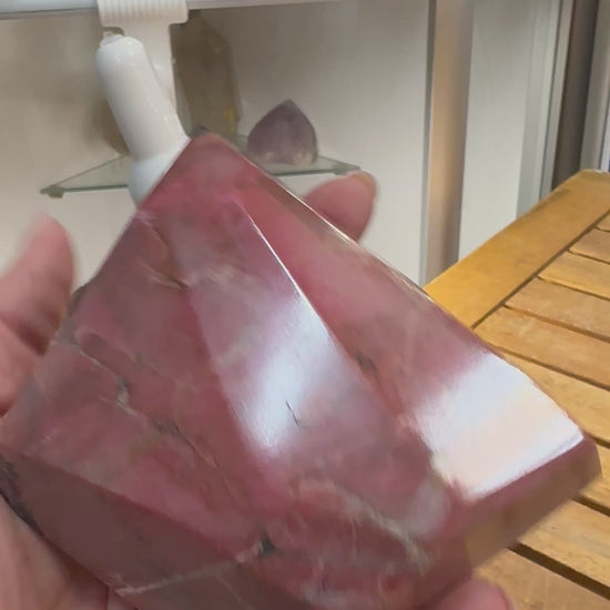 Rhodonite Cluster 110 g 9 × 6.5 × 6.5 cm