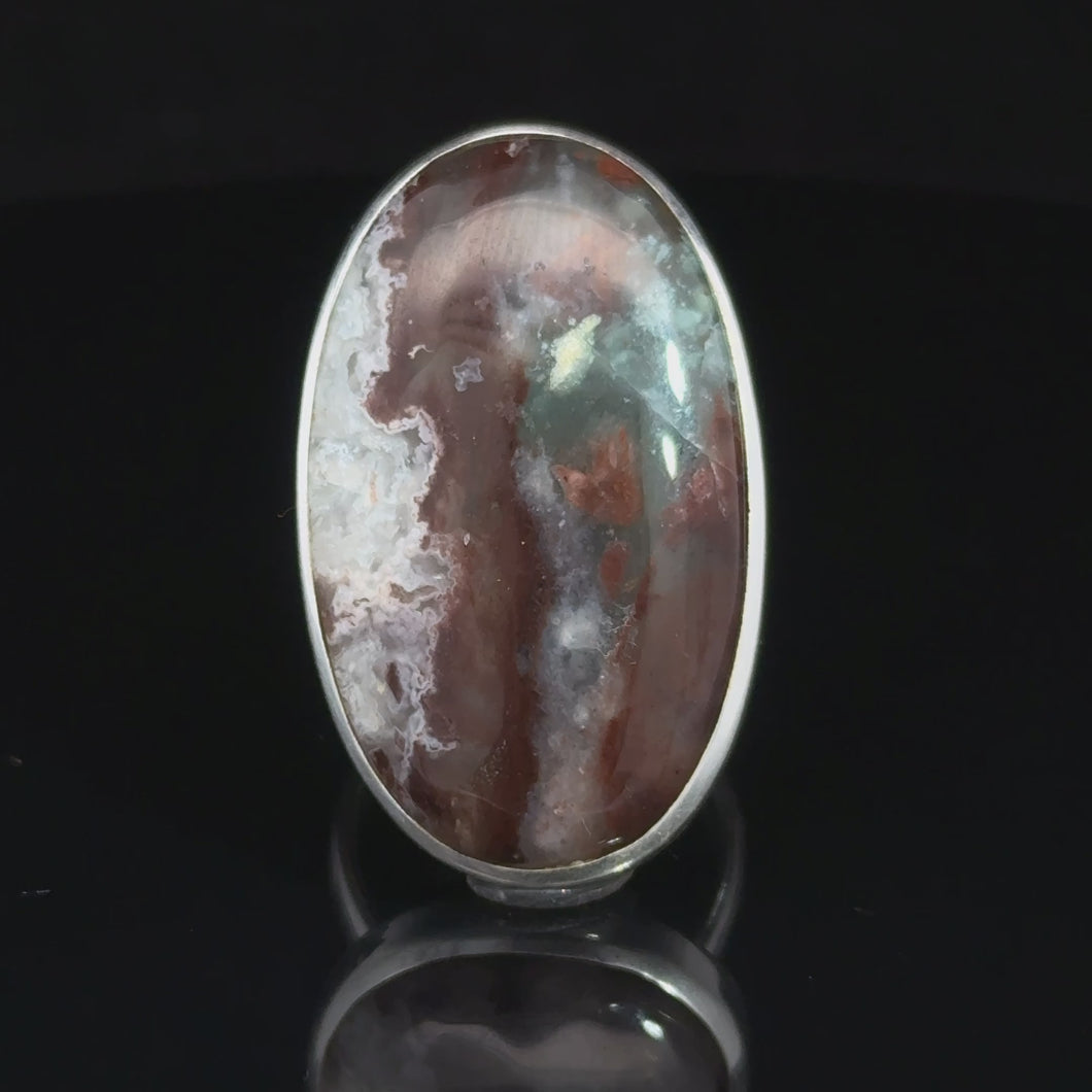 Кольцо Агат   размер ; серебро 925