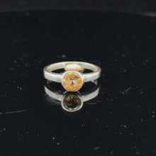 Load and play video in Gallery viewer, Кольцо Цитрин 16,5 размер, серебро 925
