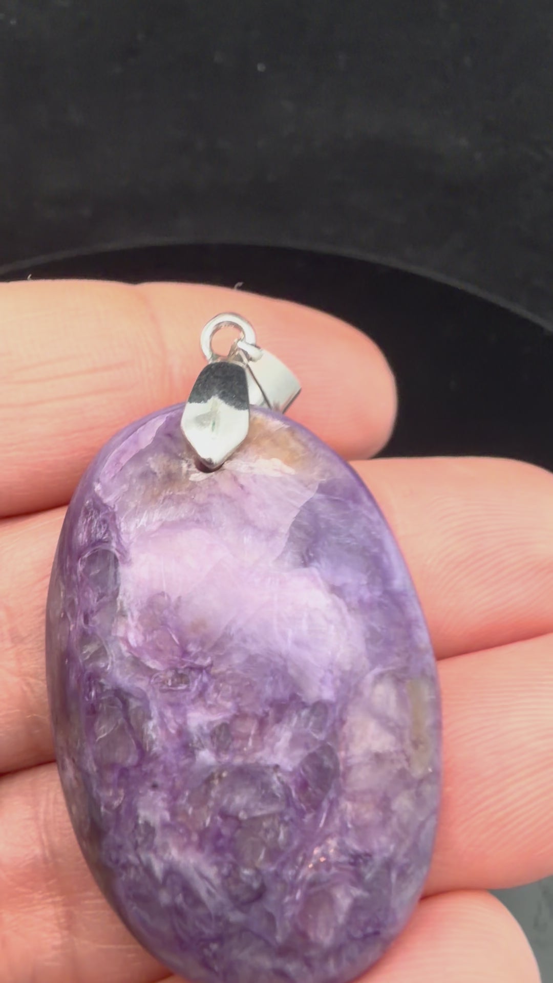 Charoite Pendant 10×18×50 mm