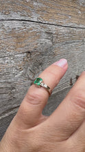 Load and play video in Gallery viewer, Ring Emerald 0.7 carat in gold 585 
