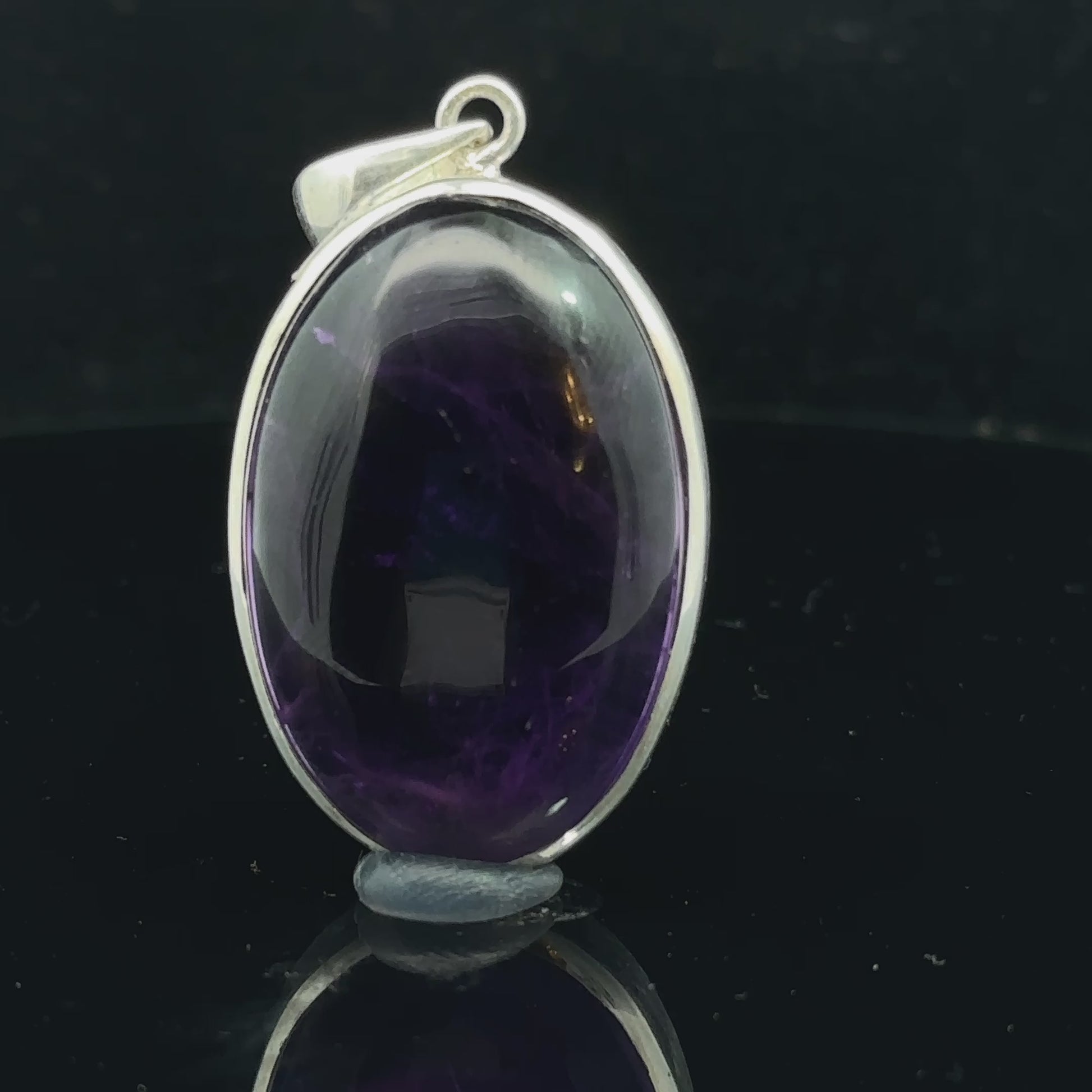 Amethyst Pendant Silver 925 – 18.5 g, 25 × 45 mm
