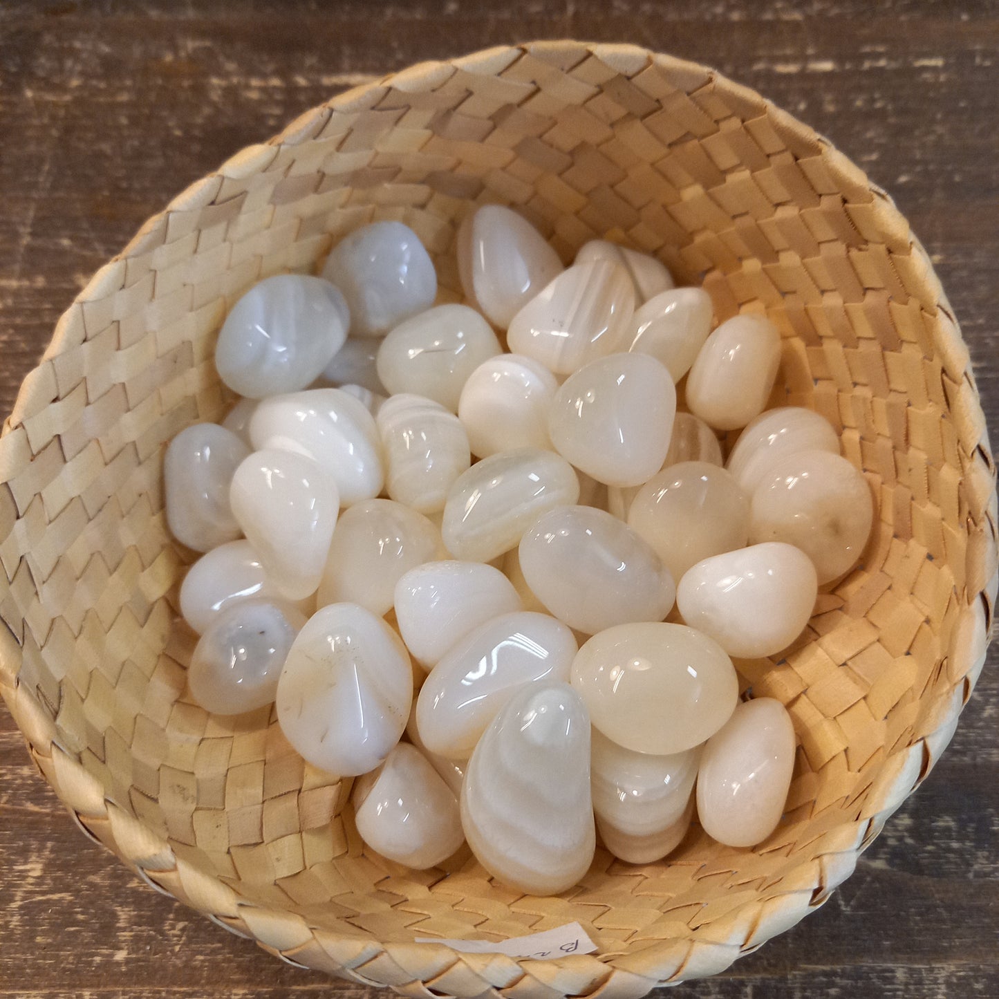 White Agate Processed Mineral 10-15 g 2 x 2 cm Stone