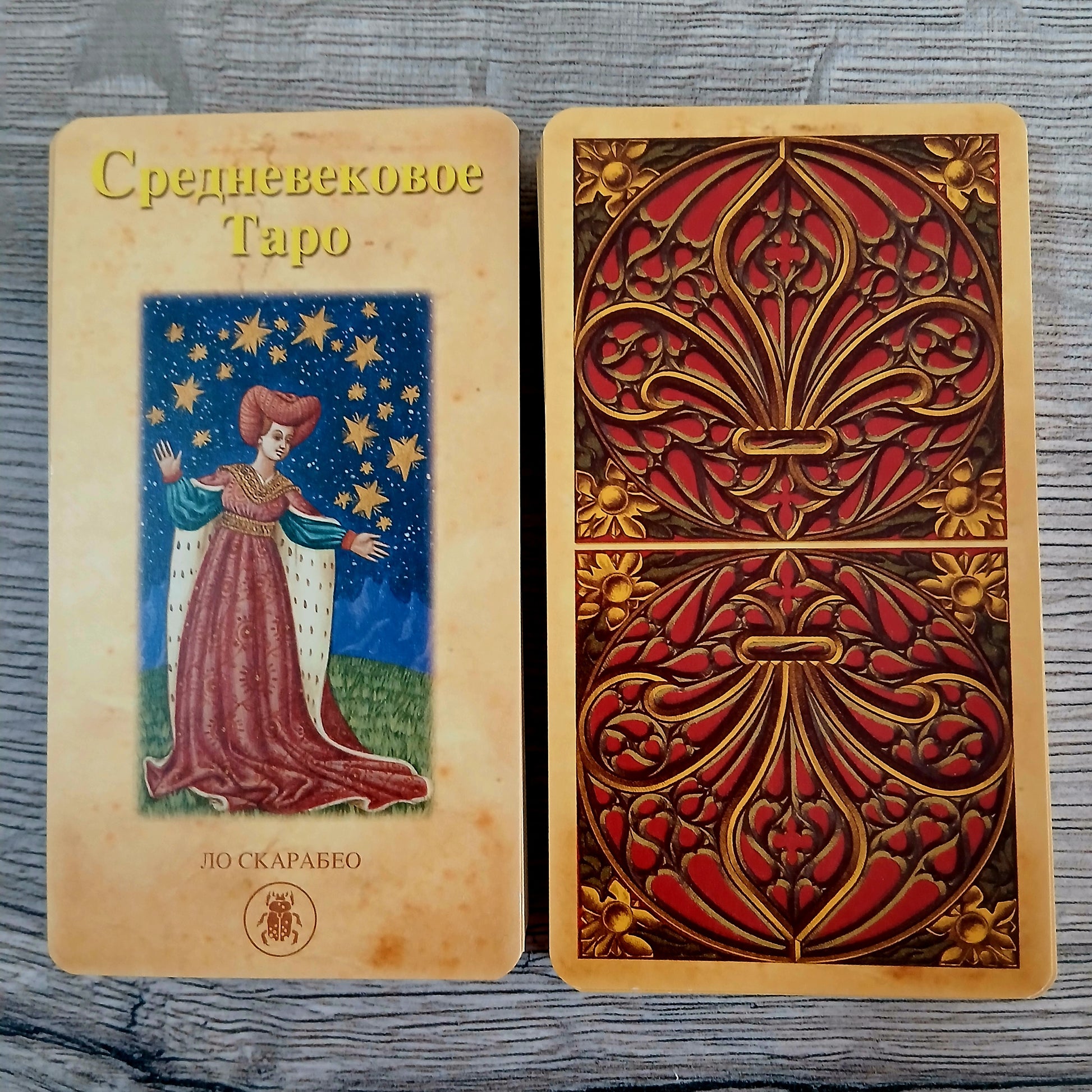 Medieval Tarot Tarot Encyclopedia Avalon/Hachette card back