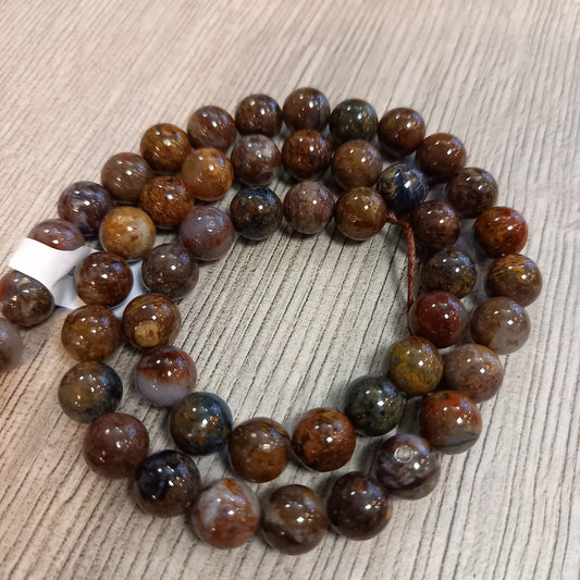 Pietersite beads 8mm, 49 pcs.