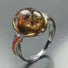 Lejupielādēt attēlu galerijas skatītājā, Gemstone Natural Ghost Quartz Ring 925 Sterling Silver Size 19
