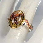 Lejupielādēt attēlu galerijas skatītājā, Gemstone Natural Ghost Quartz Ring 925 Sterling Silver Size 19
