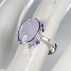 Загрузить изображение в средство просмотра галереи, Jewelry gem Natural Lavender Quartz Ring 925 Sterling Silver Size 17.5
