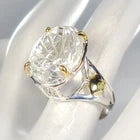Load image into Gallery viewer, Jewelry gem 25 ct Natural Quartz Ring 925 Sterling Silver Size 17.5
