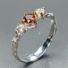 Lejupielādēt attēlu galerijas skatītājā, Handmade Natural Garnet Ring 925 Sterling Silver Size 16.5
