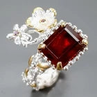 Load image into Gallery viewer, Jewellery 6 ct+ Natural Hessonite Ring 925 Sterling Silver Size 20
