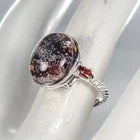 Загрузить изображение в средство просмотра галереи, Best jewelry sell Natural Ghost Quartz Ring 925 Sterling Silver Size 17
