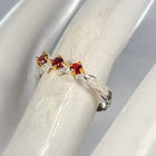 Загрузить изображение в средство просмотра галереи, Handmade ring Natural Rhodolite Ring 925 Sterling Silver Size 17
