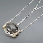 Lejupielādēt attēlu galerijas skatītājā, Jewellery 40 ct+ Natural Sunstone Necklace 925 Sterling Silver 17.75
