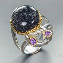 Загрузить изображение в средство просмотра галереи, Sunstone Ring Silver 925 Natural Gemstone Size 17.5 8.9 g
