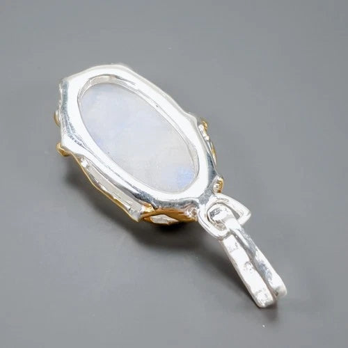 Moonstone (Adularia) Pendant 5 cm Silver 925