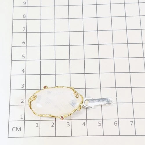 Moonstone (Adularia) Pendant 5 cm Silver 925