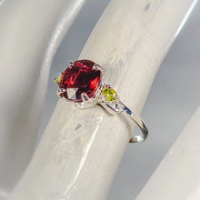 Lejupielādēt attēlu galerijas skatītājā, 9x8 mm Natural Tourmaline Ring 925 Sterling Silver Size 17
