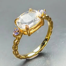 Загрузить изображение в средство просмотра галереи, Moonstone Ring 925 Sterling Silver Size 16.5
