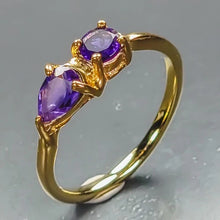Загрузить изображение в средство просмотра галереи, Amethyst Ring 925 Sterling Silver Size 15.5
