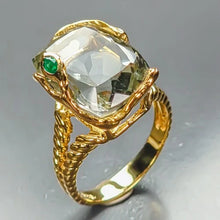 Загрузить изображение в средство просмотра галереи, Praziolite Ring 925 Sterling Silver Size 17.5
