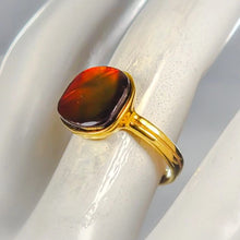 Lejupielādēt attēlu galerijas skatītājā, Ammolite Ring 925 Sterling Silver Size 17
