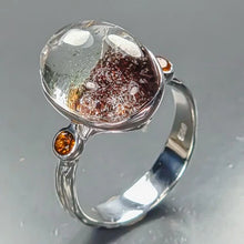 Загрузить изображение в средство просмотра галереи, Ghost Quartz Ring 925 Sterling Silver Size 17
