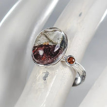 Загрузить изображение в средство просмотра галереи, Ghost Quartz Ring 925 Sterling Silver Size 17
