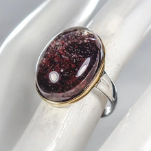 Загрузить изображение в средство просмотра галереи, Ghost Quartz Ring 925 Sterling Silver Size 18   23x16 mm     8.46gr

