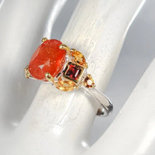 Загрузить изображение в средство просмотра галереи, Spessartite Ring 925 Sterling Silver Size 18
