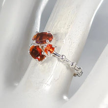 Загрузить изображение в средство просмотра галереи, Orange Opal Ring 925 Sterling Silver Size 17,5
