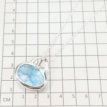 Load image into Gallery viewer, Larimar Pendant with Silver Chain Silver 925 10.8 g
