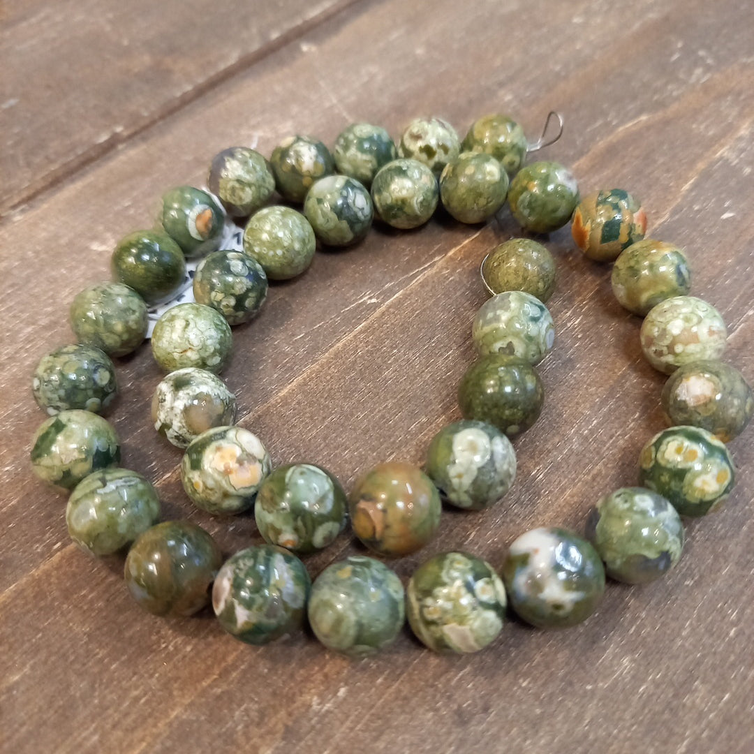 Rhyolite Jasper Beads 8 mm 46 pcs