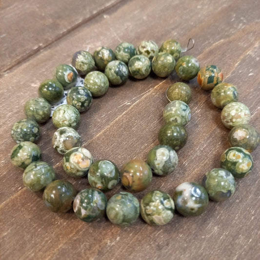 Rhyolite Jasper Beads 8 mm 46 pcs