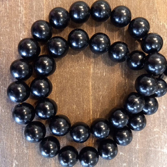 Гагат бусины 10мм